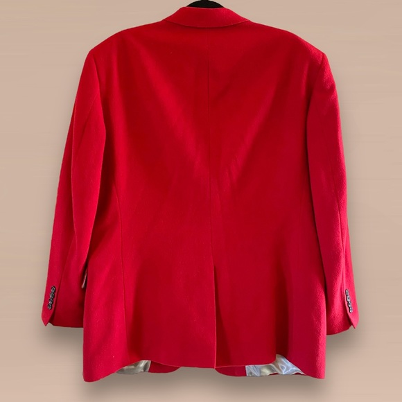 Jos A Bank 100% Camel Hair Executive Collection Sport Coat Blazer - Red SZ 44R - Picture 4 of 10